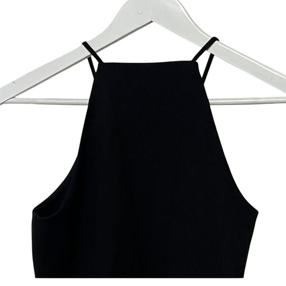 RAG & BONE WOMENS SMALL IRINA HIGH NECK STRETCH JERSEY KNIT TANK TOP BLACK - Picture 8 of 13